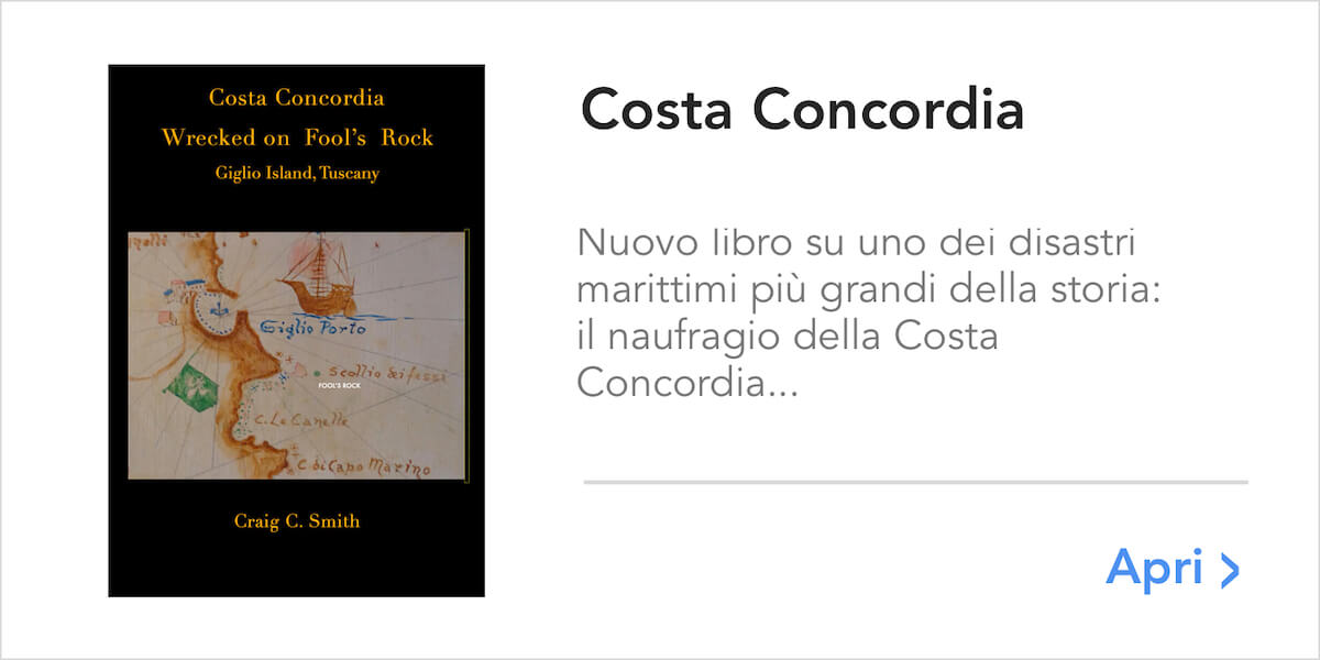 Book Costa Concordia Wrecked on Fool's rfock by Craig C. Smith