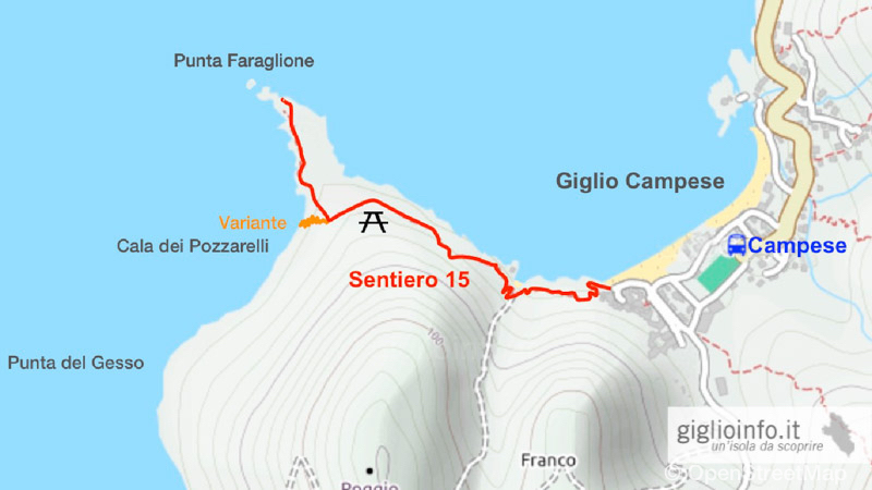 Sentiero Giglio Campese al Faraglione