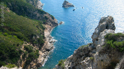 Sicht auf die Allume Bucht Isola del Giglio