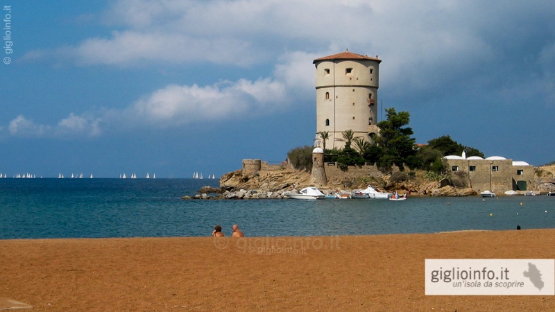 Strand Giglio Campese, Insel Giglio