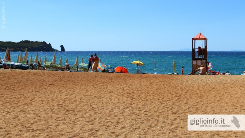 Strand Giglio Campese, Insel Giglio