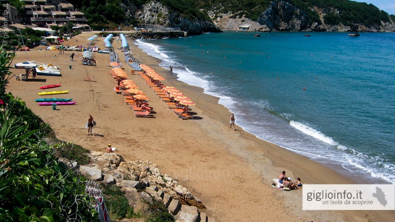 Strand Giglio Campese, Insel Giglio