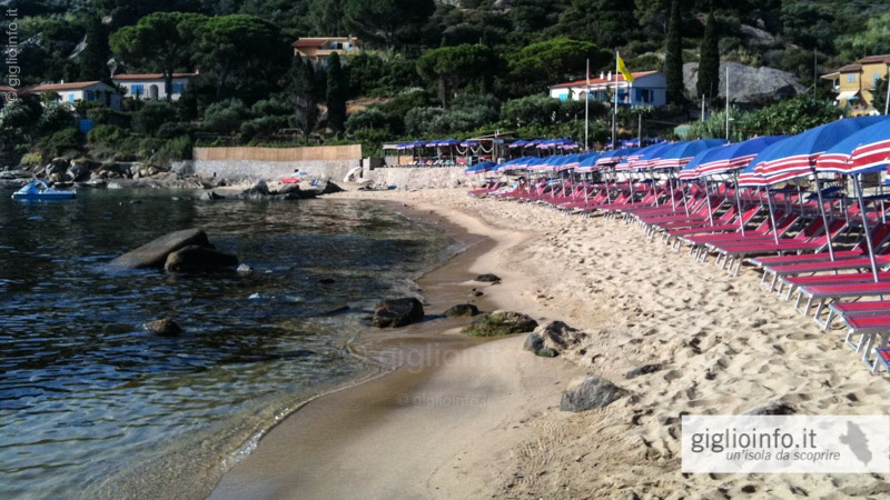 Arenella Strand Insel Giglio