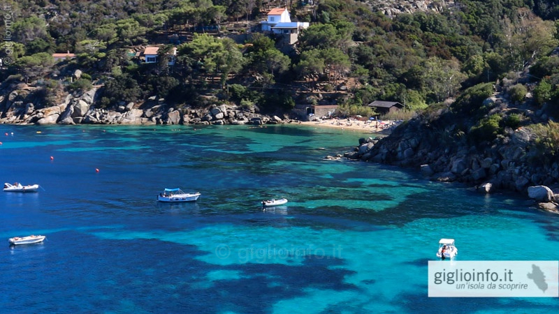 Caldane Strand Insel Giglio