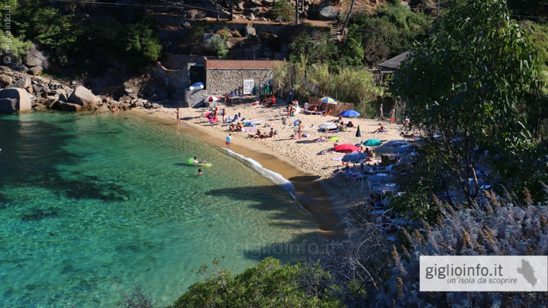 Caldane Strand Insel Giglio