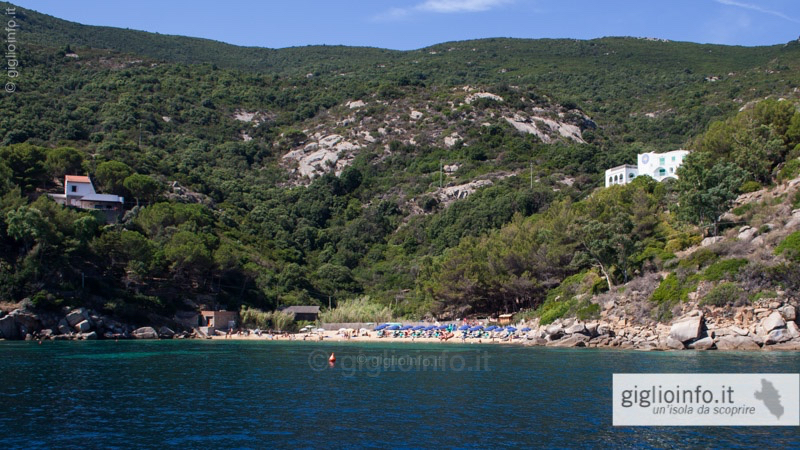 Caldane Strand Insel Giglio