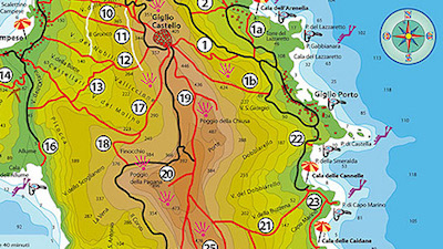 Mappa Sentieri Giglio