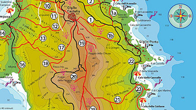 Hiking Map Giglio