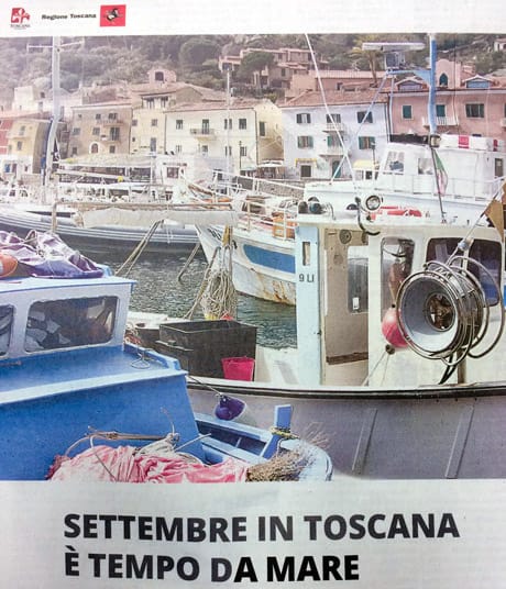 Campagna Toscana Settembre al Mare con Foto di Gilgio Porto, Isola del Giglio