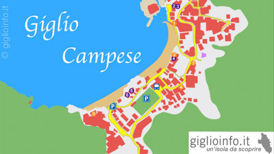 Mappa Giglio Campese