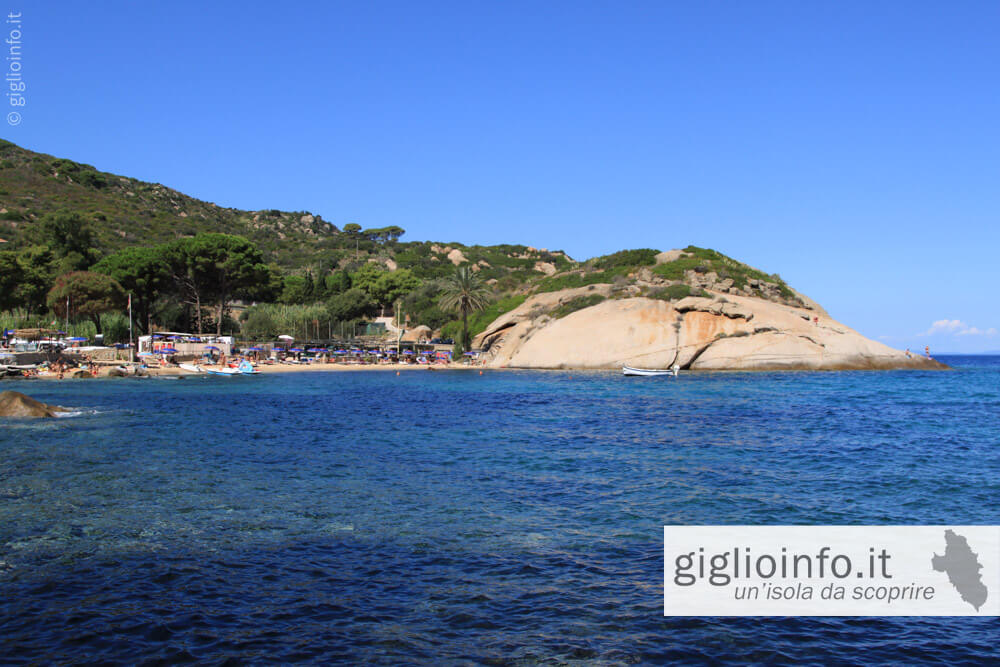 Spiaggia dell'Arenella con Scoglio Tartaruga, Isola del Giglio