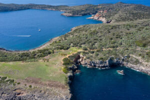 Isola di Giannutri vista dall'alto