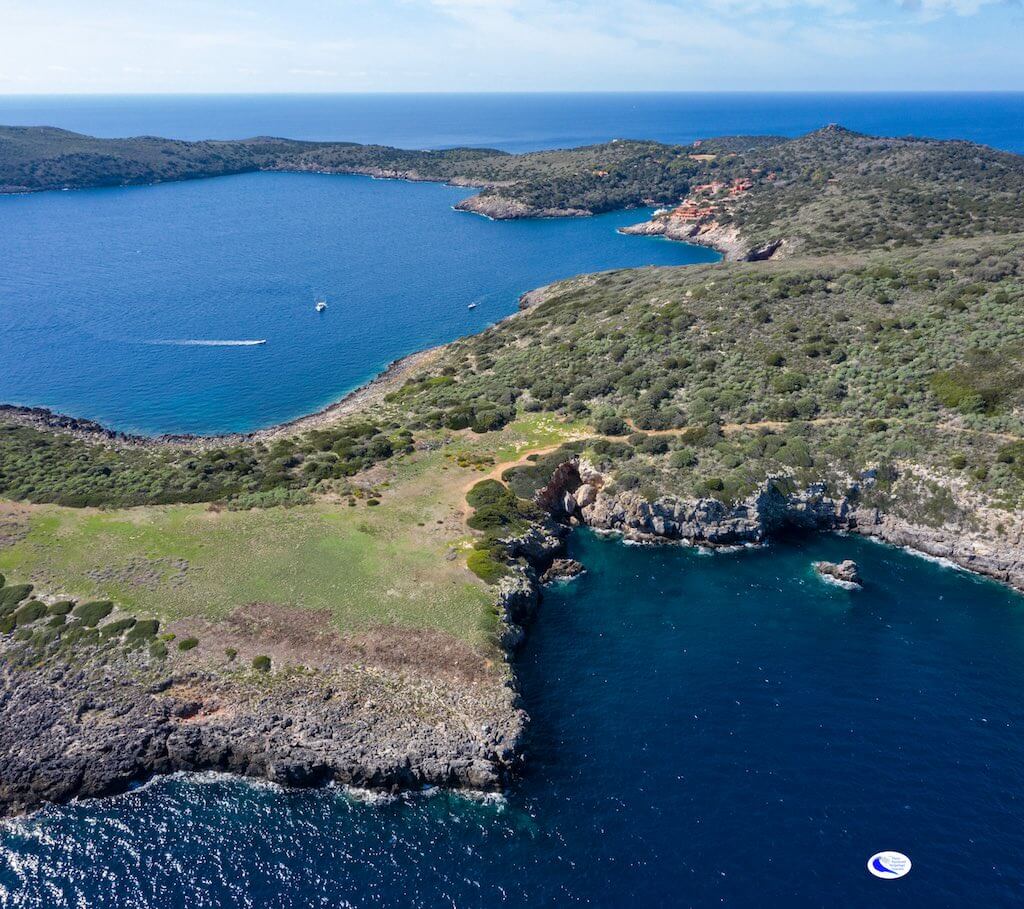 Isola di Giannutri vista dall'alto