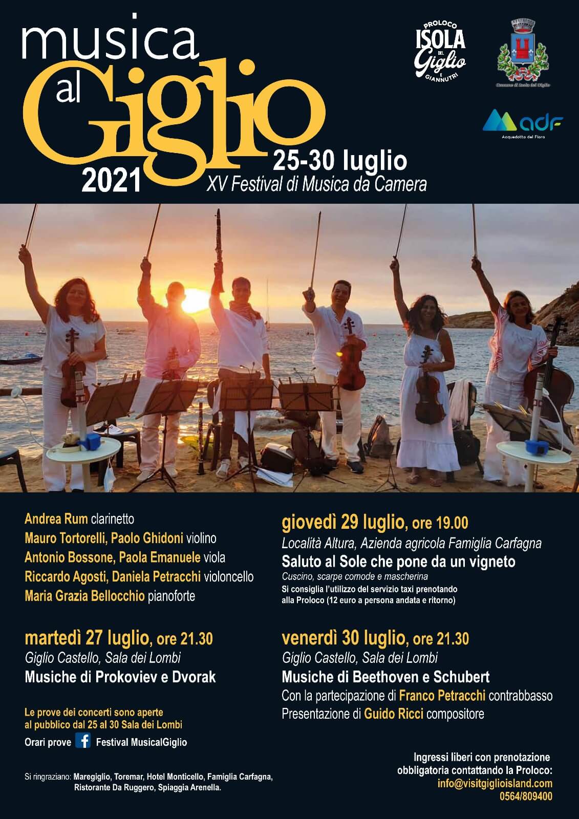 Locandina Festival Musica al Giglio 2021