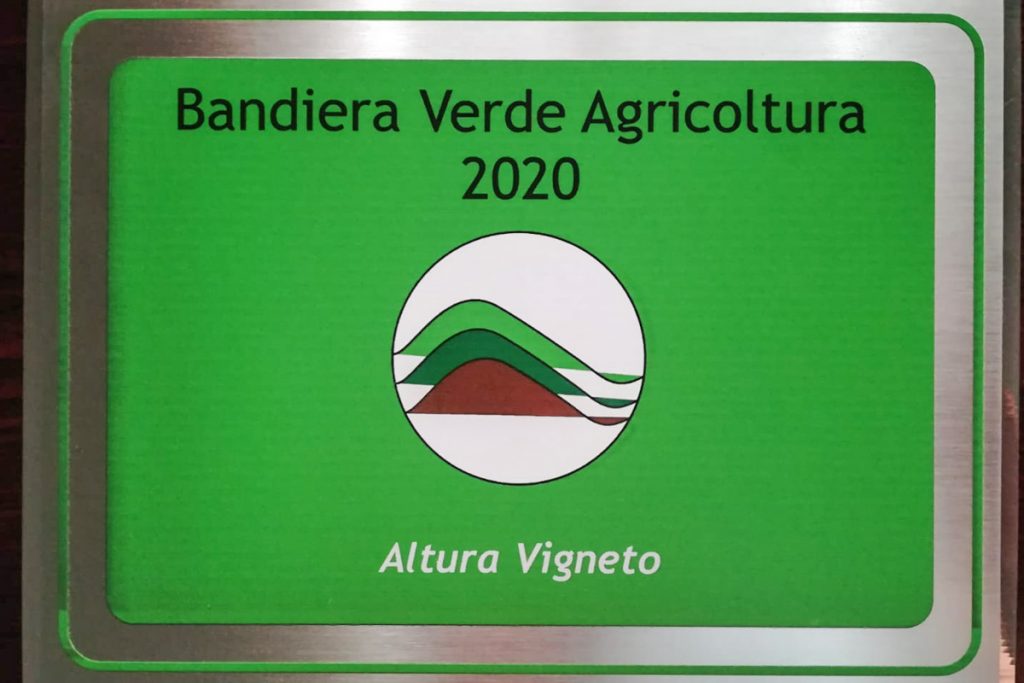 Premio Premio Bandiera Verde Agricultura 2020 Altura Vigneto