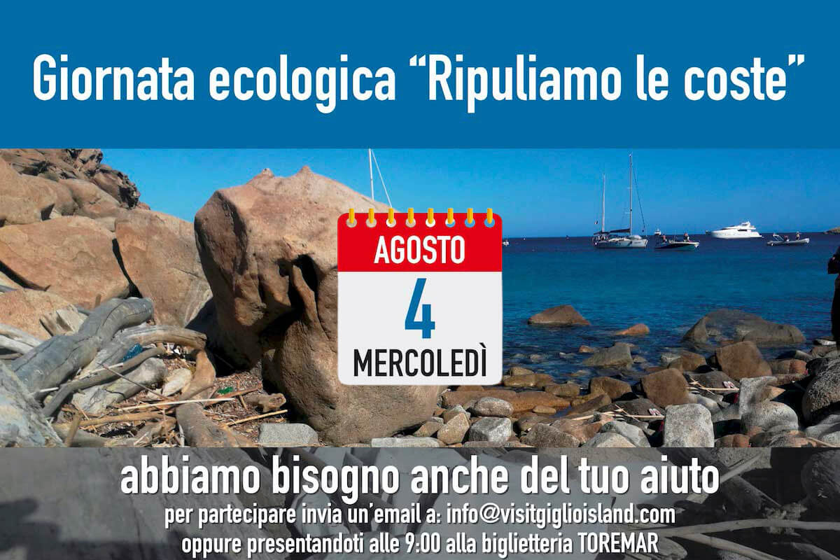 Giornata Ecologica Isola del Giglio Porto 4 Agosto 2021