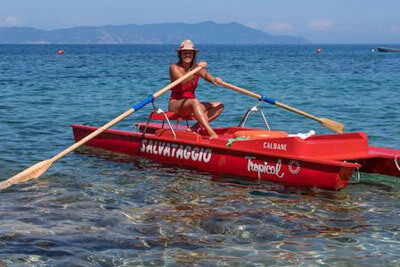 Pattino di Salvataggio, Spiaggia attrezzata le Caldane, Isola del Giglio