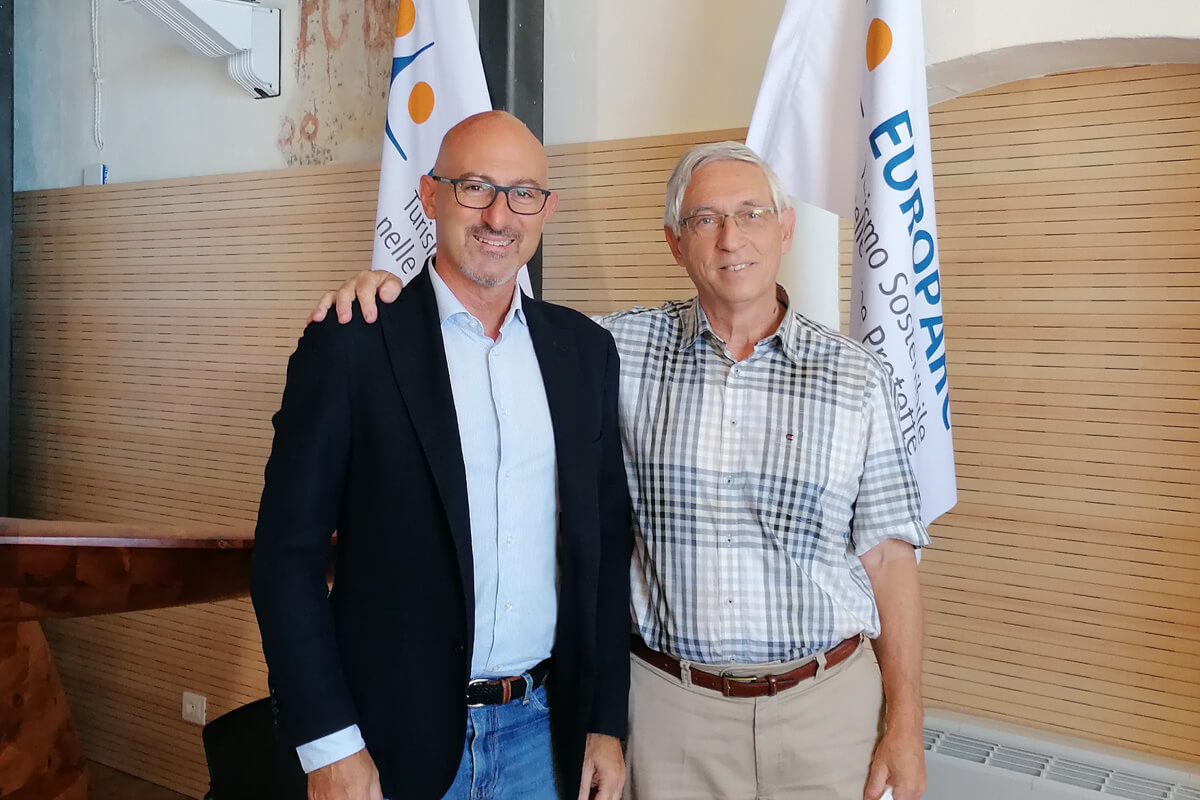 Maurizio Burlando con Jacques Decuignières Isola dell'Elba