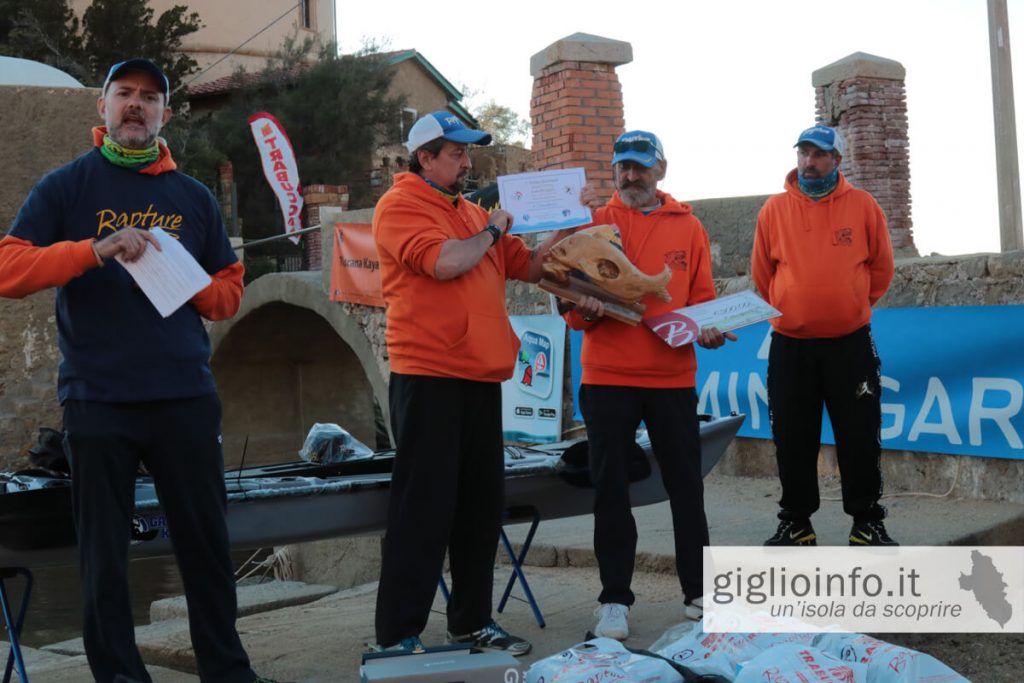 Premiazione Trofeo Kayak Fishing a Isola del Giglio Campese