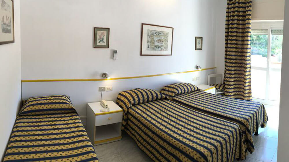Camera da letto Hotel Bahamas, Giglio Porto, Isola del Giglio