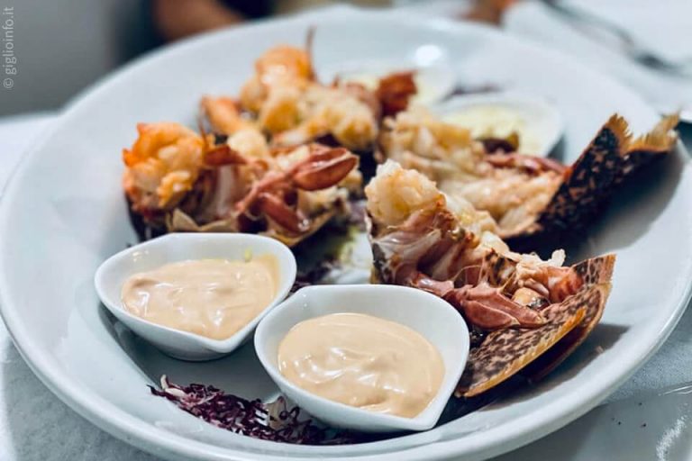 Piatto di Pesce, Ristorante La Grotta del Pescatore a Giglio Porto, Isola del Giglio