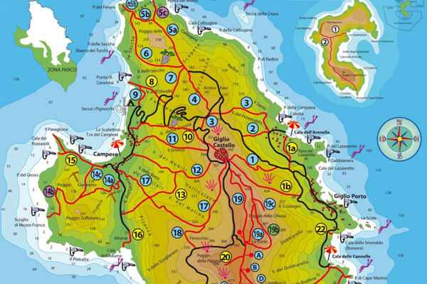 Mappa Isola del Giglio Anteprima