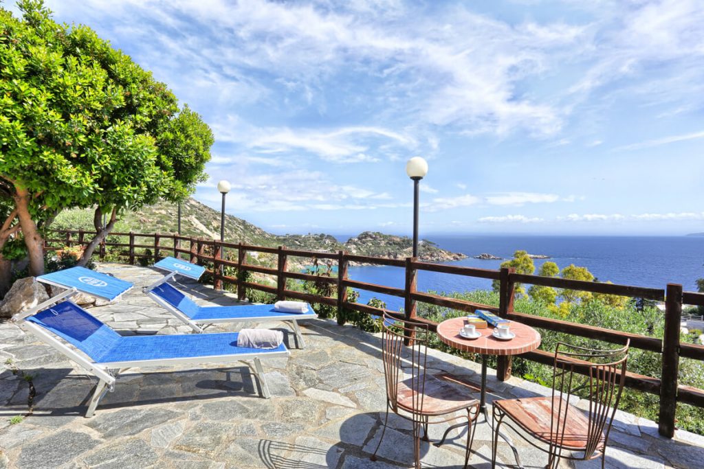 Terrazza Panoramica, Appartamento Giallo, Villa Le Rocce, Isola del Giglio Baia delle Cannelle