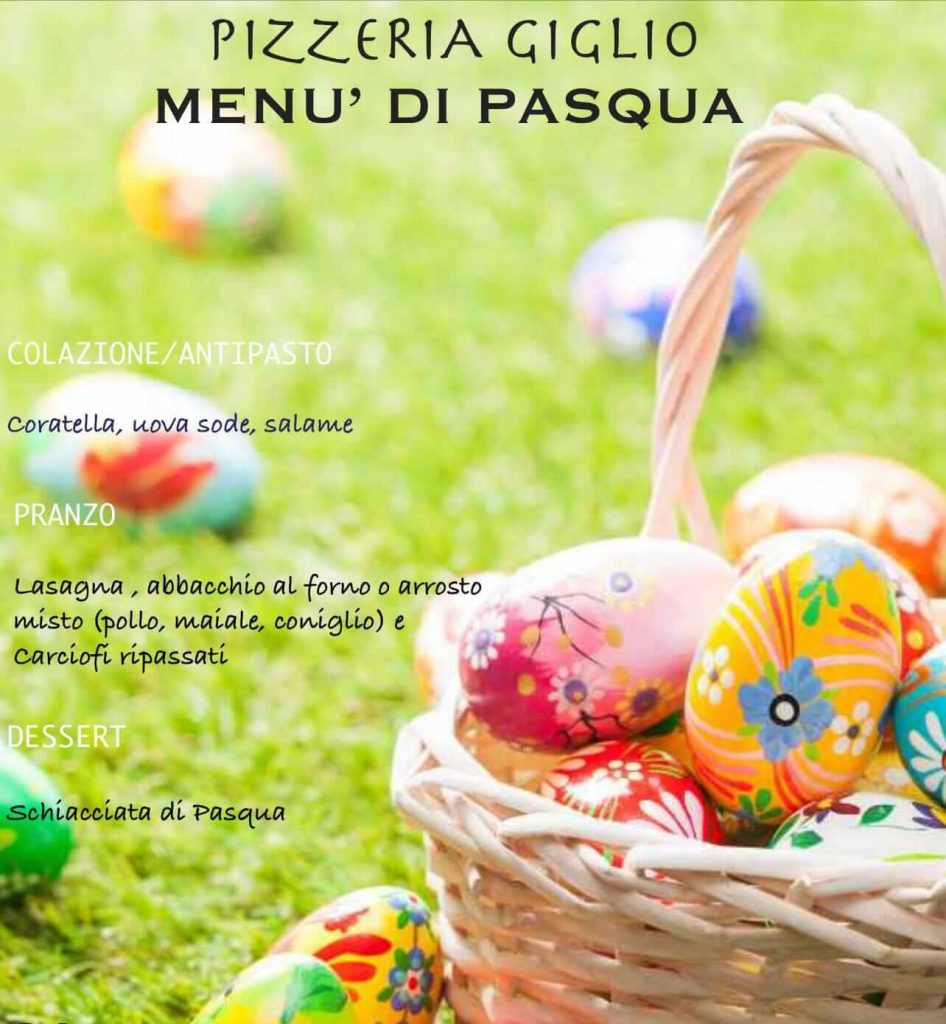 pizzeria gilgio evento pasqua