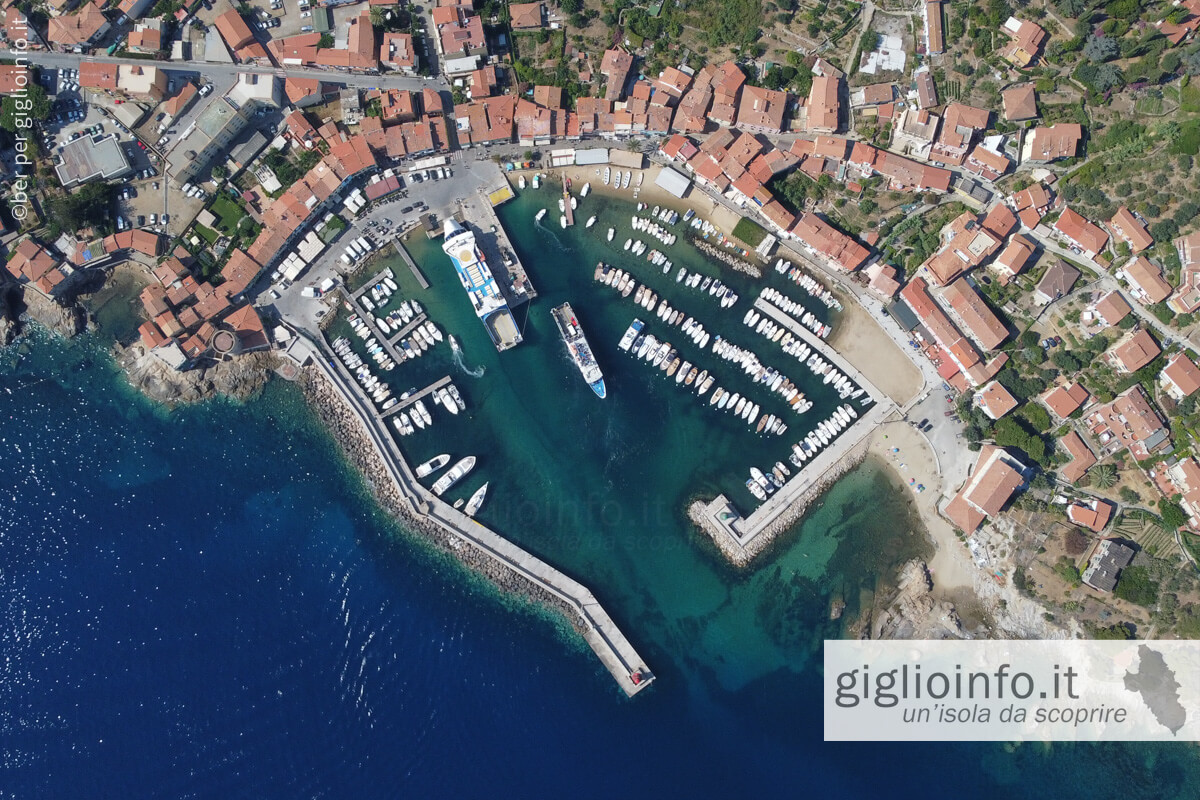 Giglio Porto dal Drone, Isola del Giglio