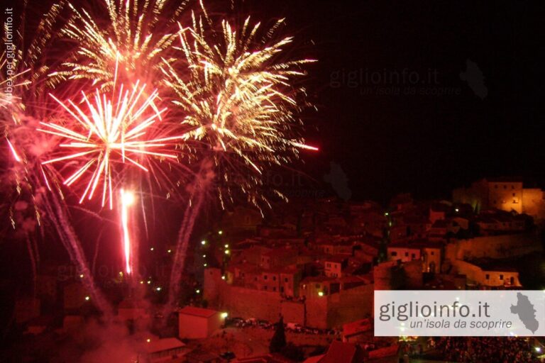 Fuochi d'Artificio alla festa di San Mamiliano a Giglio Castello