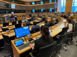 Parlamento Europeo durante la cerimonia di consegna della certificazione CETS Europarc