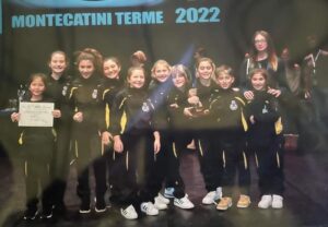Gruppo di Bambini Gigliesi durante Premiazione World Dancing Competition a Montecatini Terme