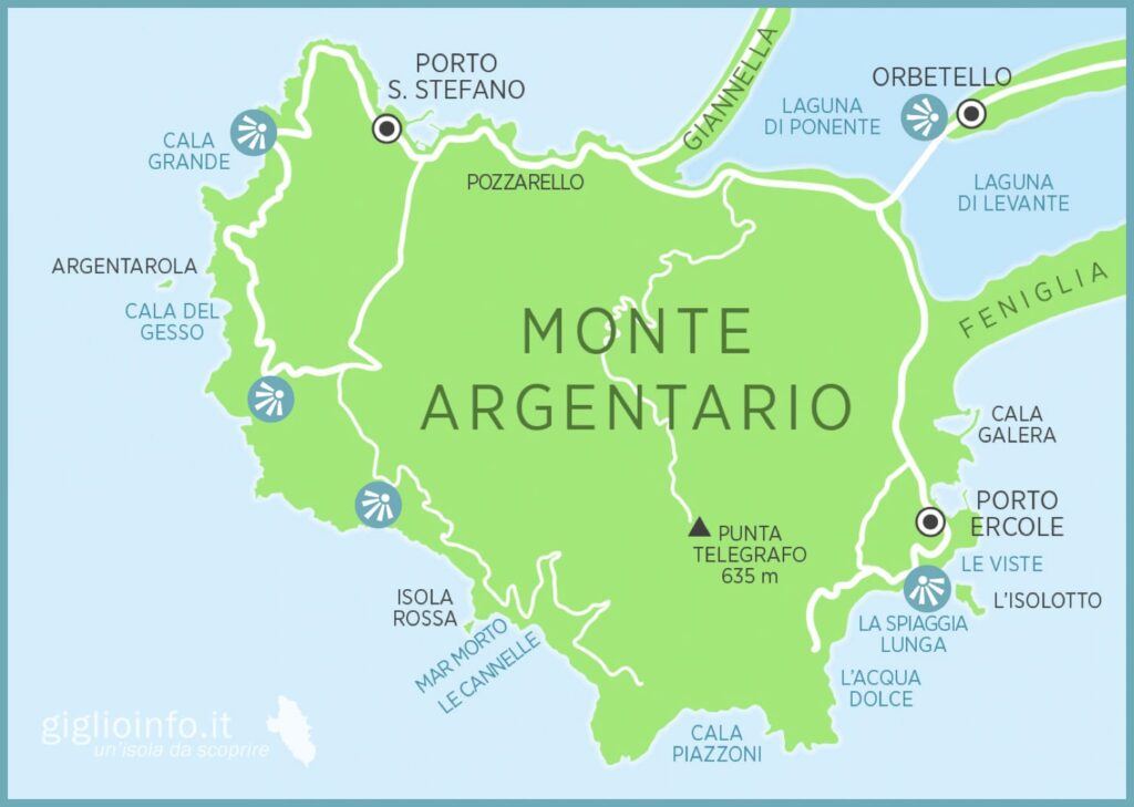 Mappa Turistica Monte Argentario