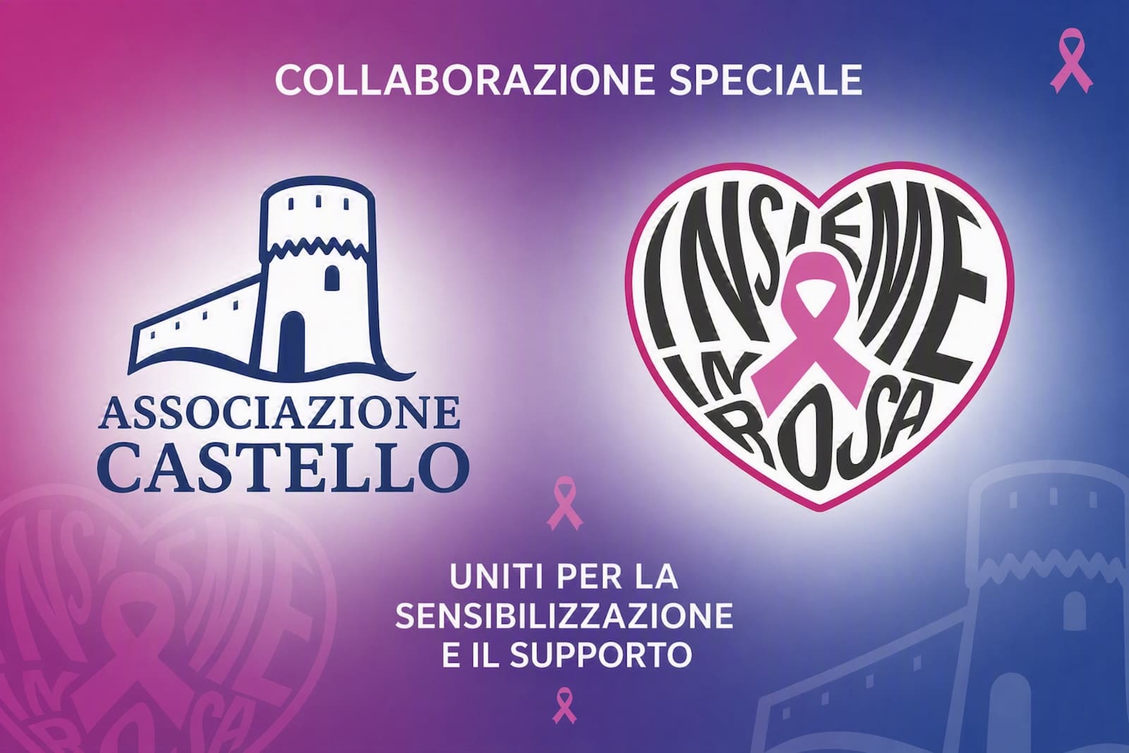 Banner Giglio Castello in Rosa Insieme