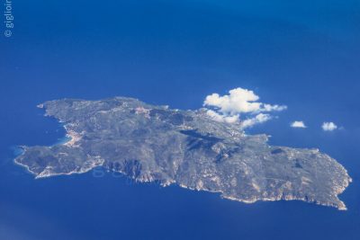 Vista aerea dell'Isola del Giglio