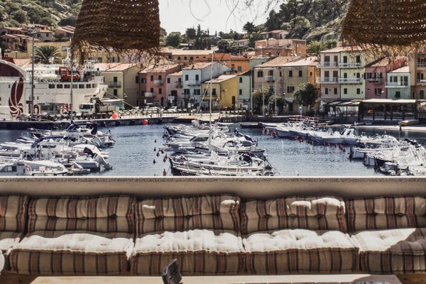 Terrazza con vista Giglio Porto Ristorante La Guardia Hotel, Isola del Giglio