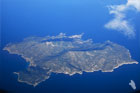 Giglio Island from plane